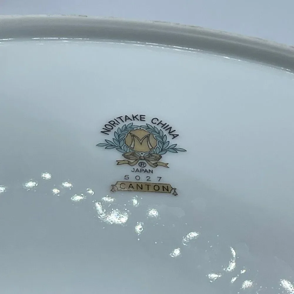Noritake Canton # 5027 oval serving bowl bamboo.